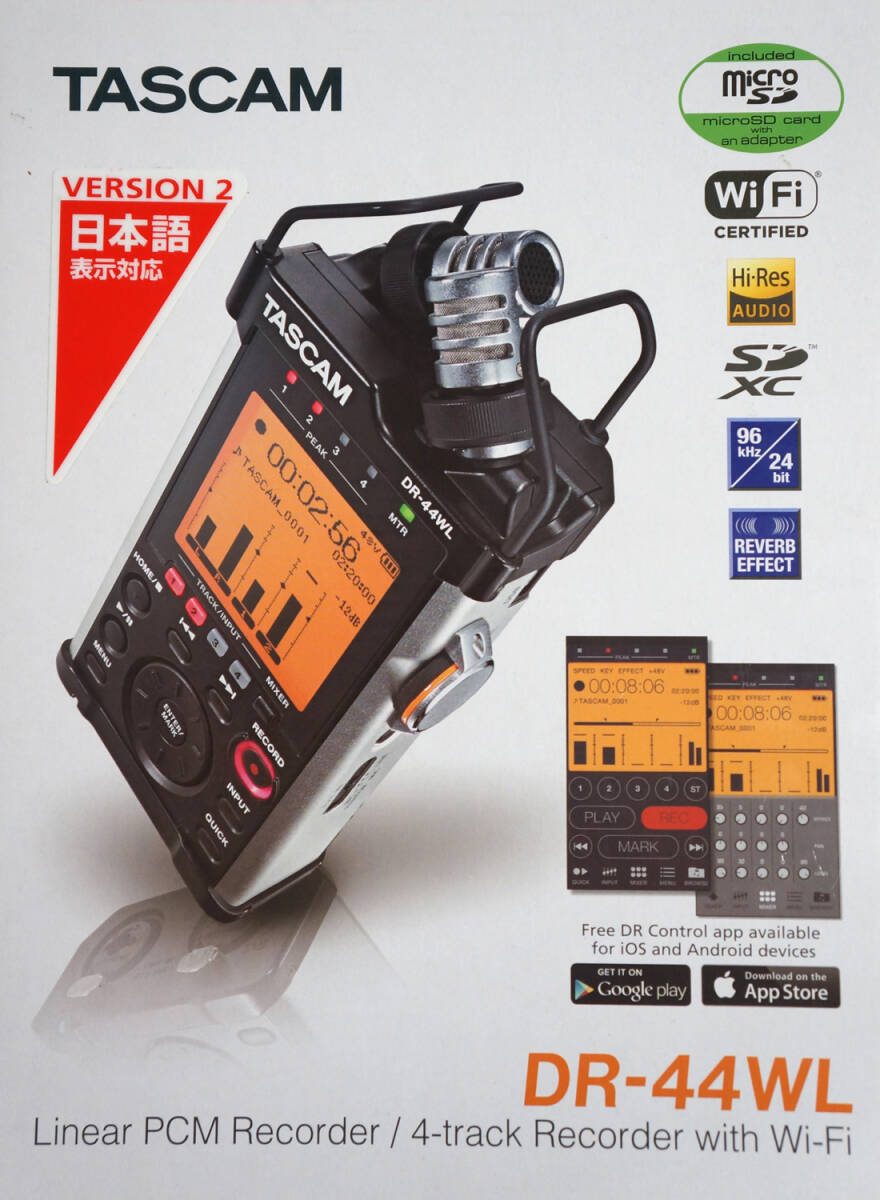 リニア　ＰＣＭ　レコーダー　／　ＴＡＳＣＡＭ　ＤＲ－４４ＷＬ（美品！）_画像7