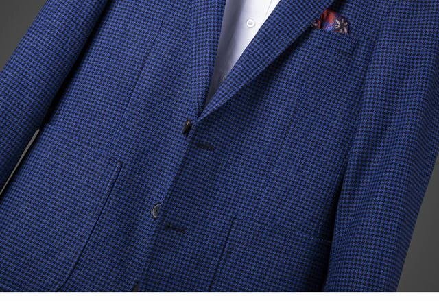XZLG紺（52 L度）新品 完売■紳士 2釦wool メンズ ウール テーラードジャケット ライトグレー WOOL ブレザー_画像7
