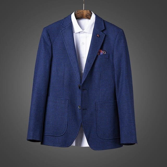 XZLG紺（52 L度）新品 完売■紳士 2釦wool メンズ ウール テーラードジャケット ライトグレー WOOL ブレザー_画像1