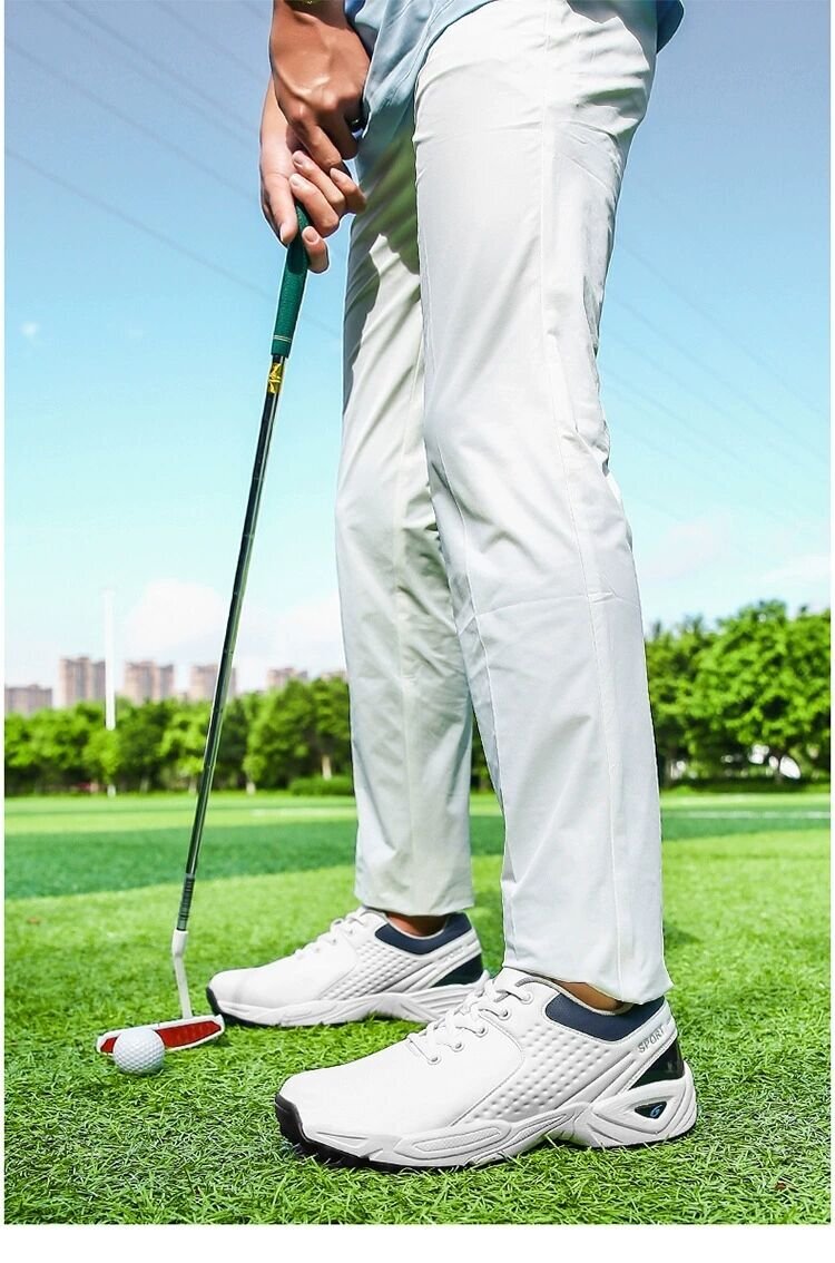 GRF-G606白 47 正規品 ゴルフシューズ メンズ スニーカー スパイクレス フィット感 軽量 動きやすい 運動靴 防水 耐久 練習場 40-47選_画像6