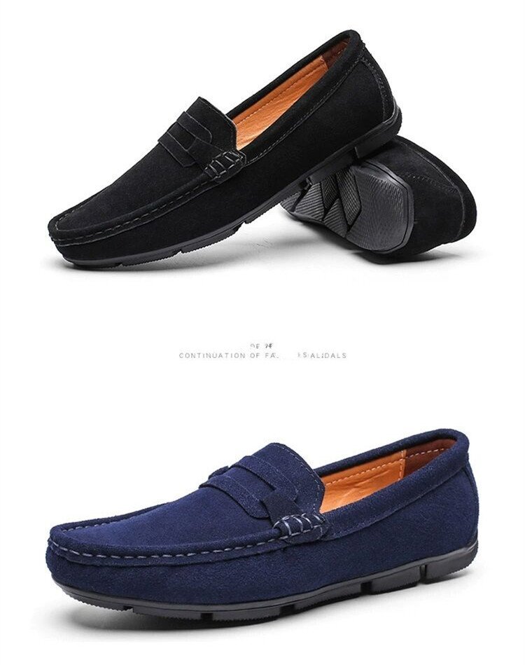 XX-CLQ899 чёрный 47 популярный новый товар # Loafer туфли без застежки кожа обувь мужской натуральная кожа обувь для вождения замша кожа удобный модный 38-47 выбор 