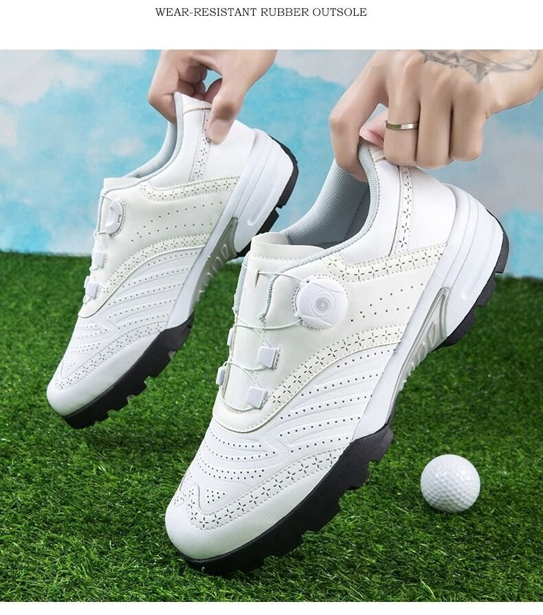 GRF-lsn 40 white / man and woman use ... slide enduring . water-repellent ventilation strong elasticity . men's golf shoes sport shoes sneakers Fit feeling 36-46 selection 