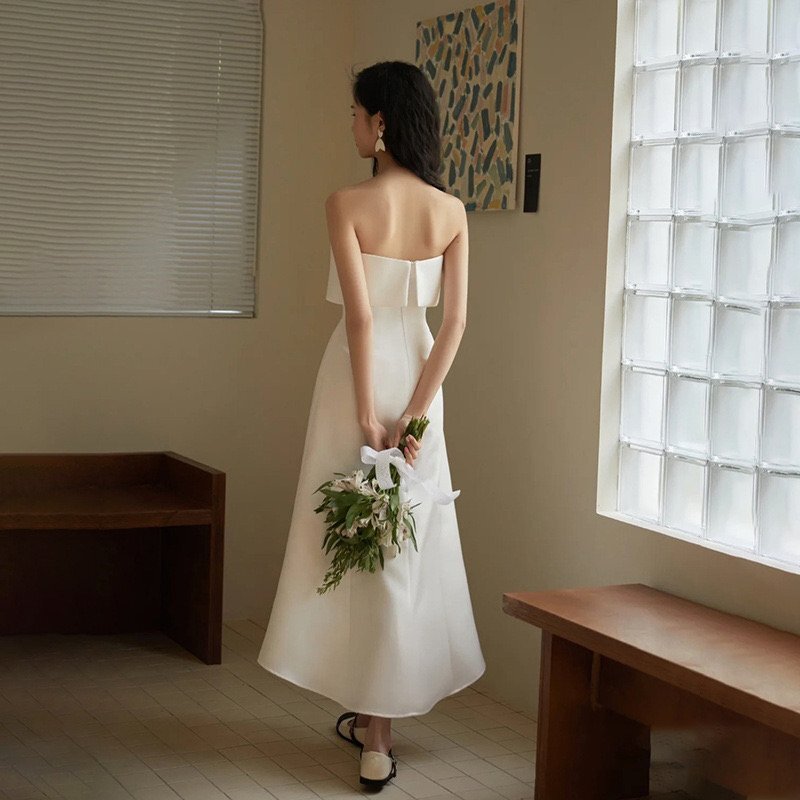 ウェディングドレス　結婚式 花嫁　二次会　ドレス　ブライダル L268 XS-3XL_画像3
