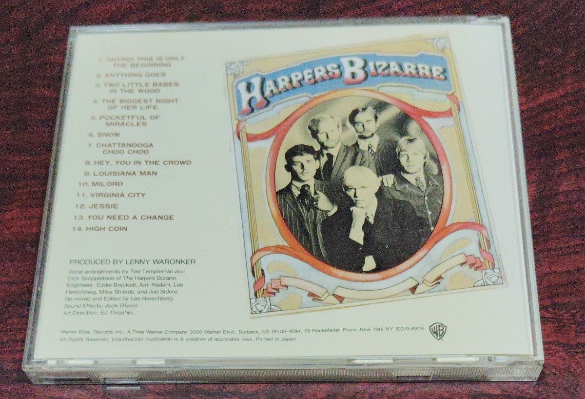 ハーパーズ・ビザール／HARPERS BIZARRE／ANYTHING GOES／CD／中古品