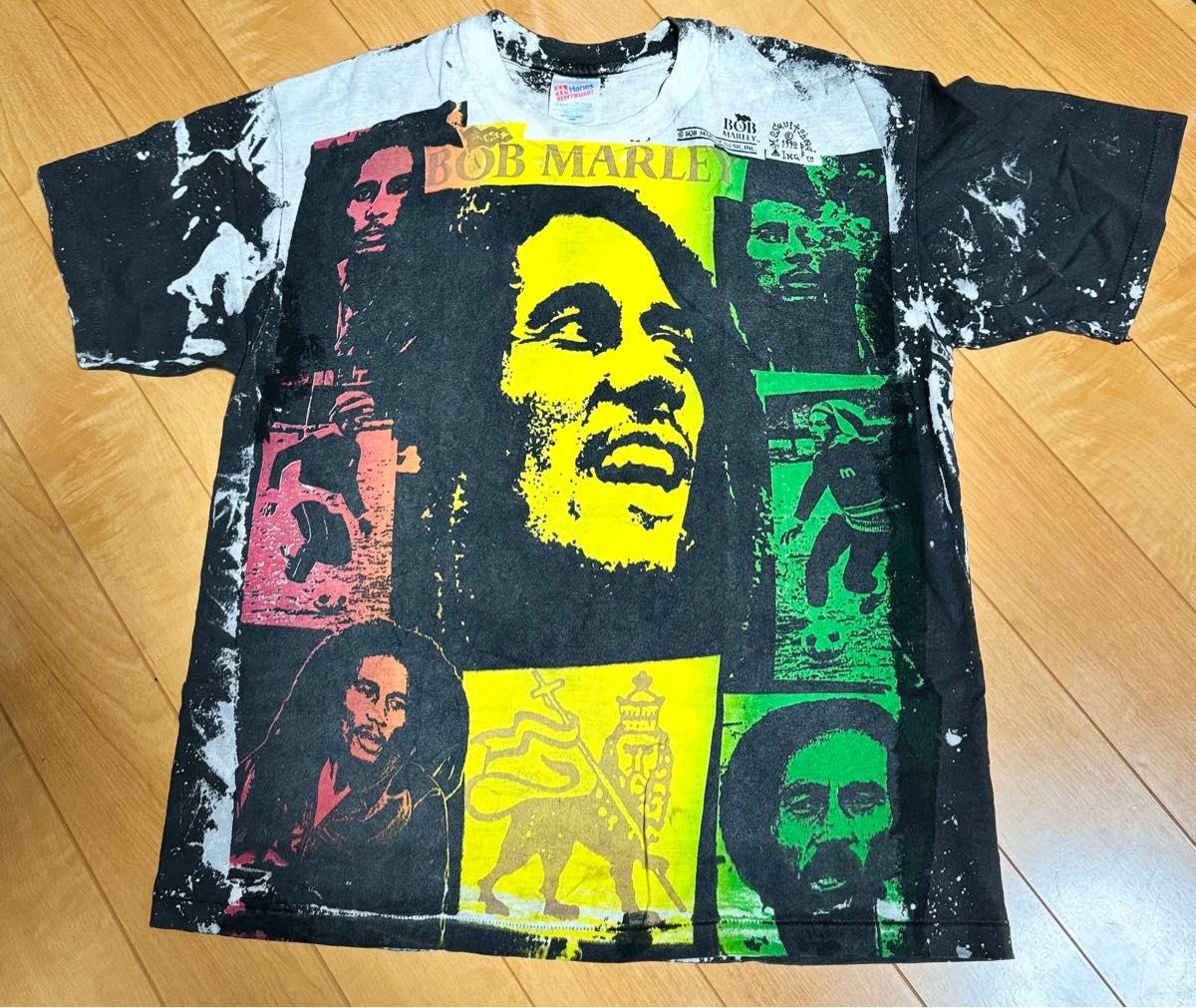 90’sビンテージMOSQUITOHEAD モスキートヘッド　BOB MARLEY ボブマーリー 手刷り Tシャツ  L 美品