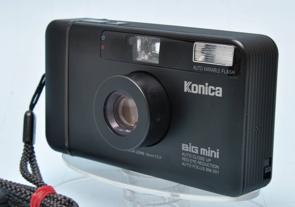 美品 ★ Konica Big Mini BM-301 コニカ ビッグミニ コンパクトフィルムカメラ ブラック ★ _画像8