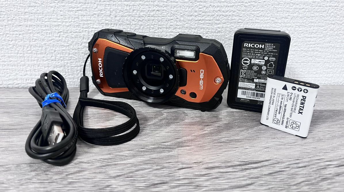 【中古商品】 RICOH WG-80 ［オレンジ］_画像1