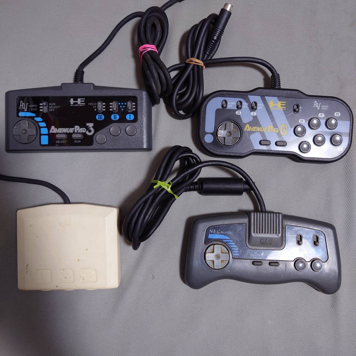 PC engine controller 3 piece set 