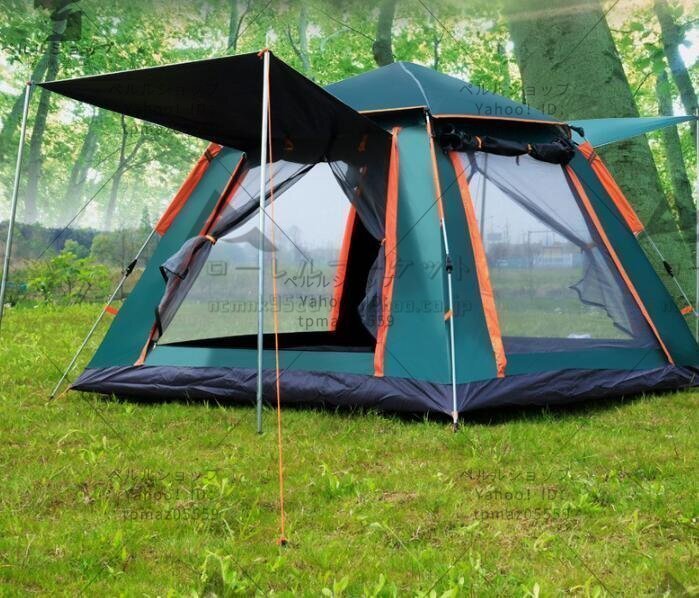Палатка для кемпинга большая палатка 4-5 человек yo Outdoor Leisure Supplies Семейные большие палатки пространство