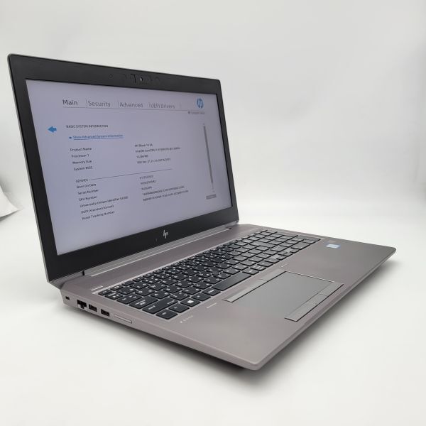 ★外観訳あり★ HP ZBook 15 G6 [Core i7 9750H 16GB なし 15.6インチ -] 中古 ノートパソコン (6395)の画像2