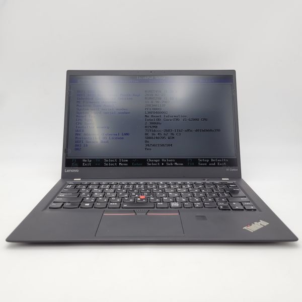 ★AC付き/パッド訳あり★ Lenovo ThinkPad X1 Carbon [Core i5 6200U 8GB 256GB 14インチ -] 中古 ノートパソコン (6117)の画像3