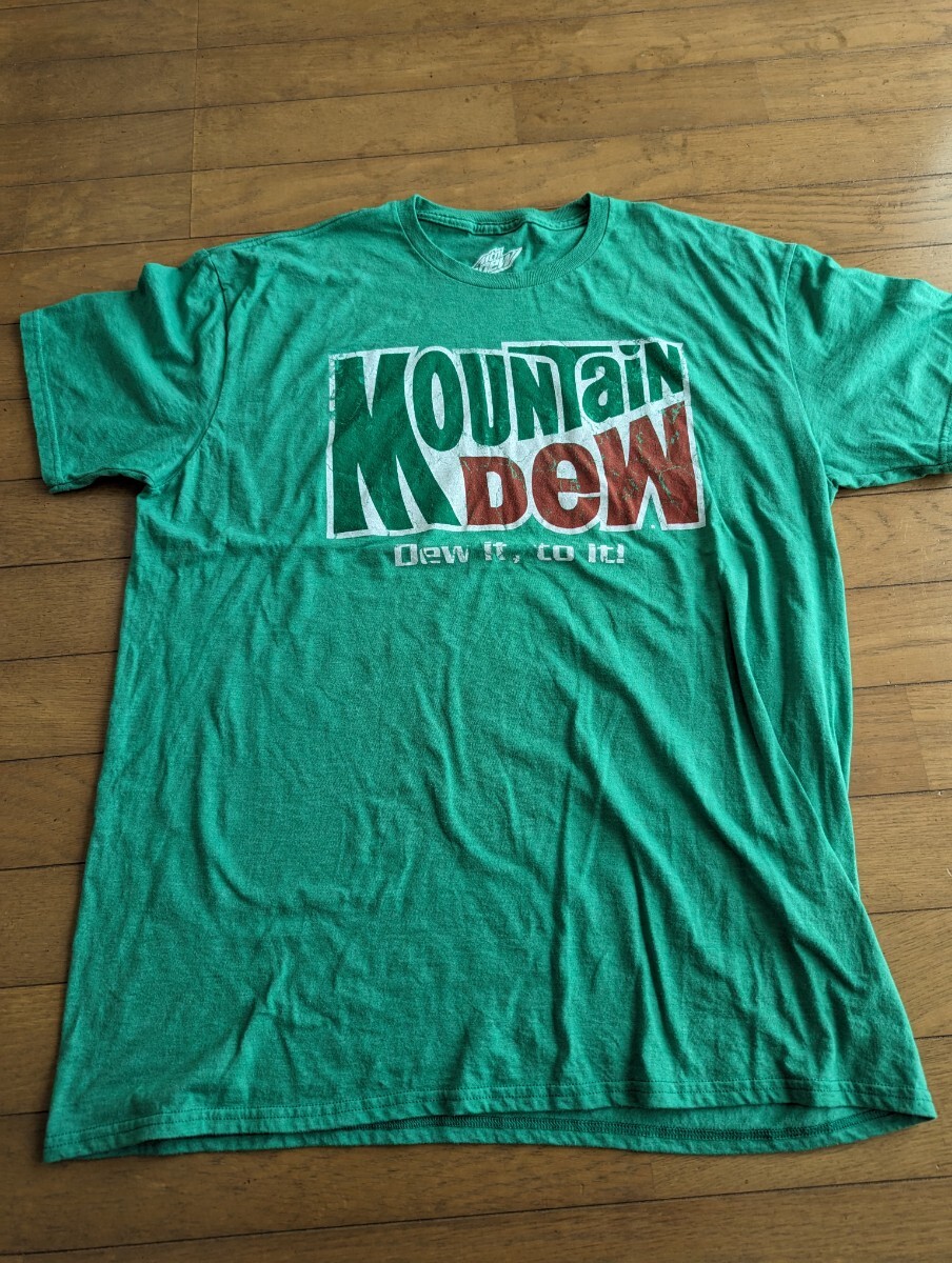 Mountain Dew 輸入古着プリントＴシャツXL　ビンテージ輸入古着_画像1