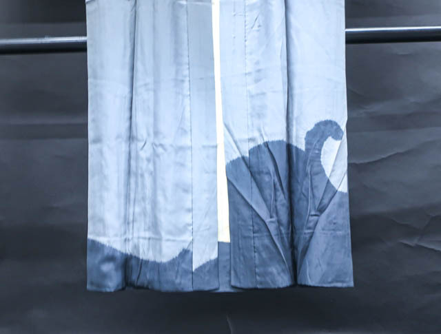 《京都一輝堂》【着物】 男物 長襦袢 疋田絞り 宝船文様 身丈約136cm 裄丈約69.5cm 24Z-1123の画像6