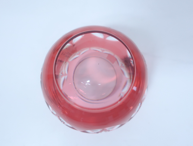 《京都一輝堂》【工芸品】 カガミクリスタル 江戸切子 懐石杯 24W-2328の画像7