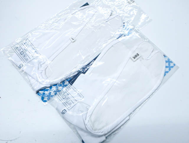 《京都一輝堂》【着物】 和装小物 テトロンブロード 足袋 4枚コハゼ 2つセット 26cm 23W-9366の画像5