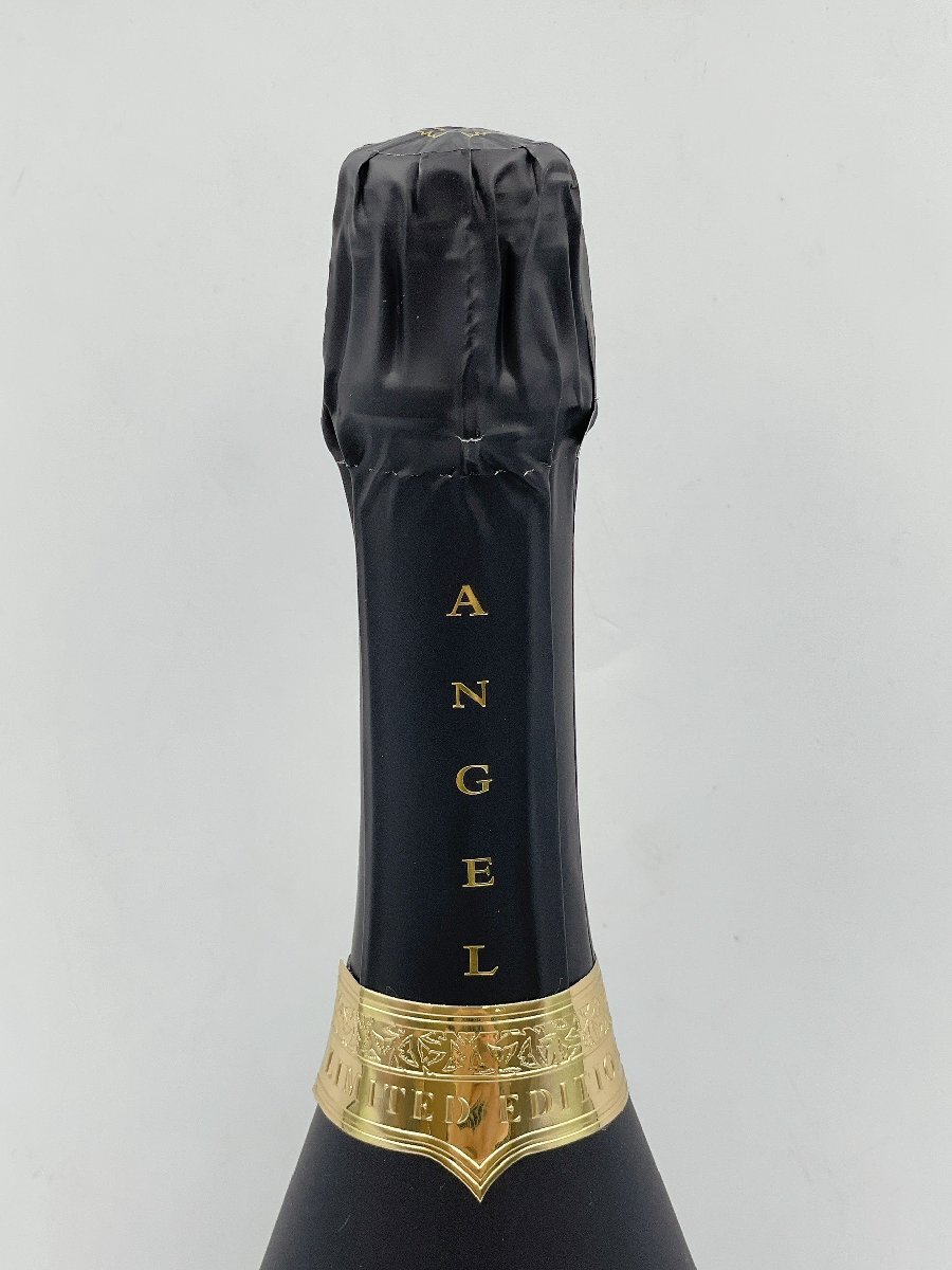 【未開栓】ANGEL CHAMPAGNE BRUT エンジェル ブリュット シャンパン ブラックボトル ゴールドラベル 5ｔｈ ANNIVERSARY (HA034)の画像4