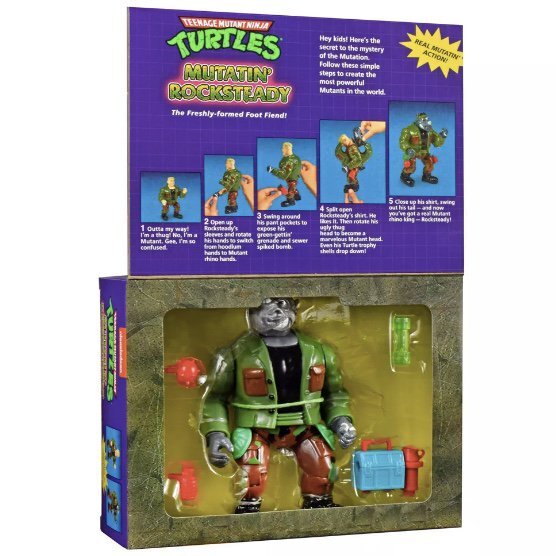 プレイメイツ タートルズ ミューテーション ロックステディ フィギュア Playmates TMNT ミュータントタートルズ MUTATIN' ROCKSTEADY_画像3