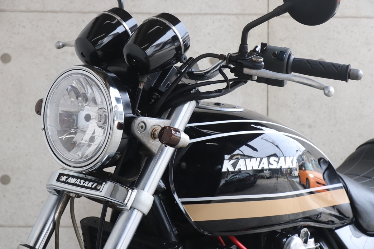 横浜～ Kawasaki ゼファー750 国内 平成３年式 Ｃ1 Ｚ2ブラックタイガー 車検付き 好調の画像9