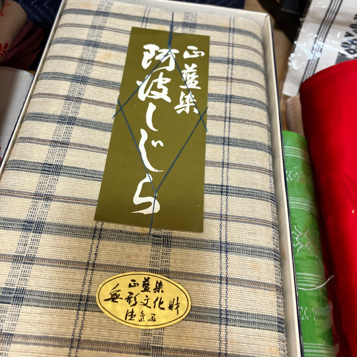 一右衛門No801 反物　ハギレ　帯地　浴衣　長襦袢　色々大量まとめ売り大処分　阿波しじら　五泉白生地_画像4