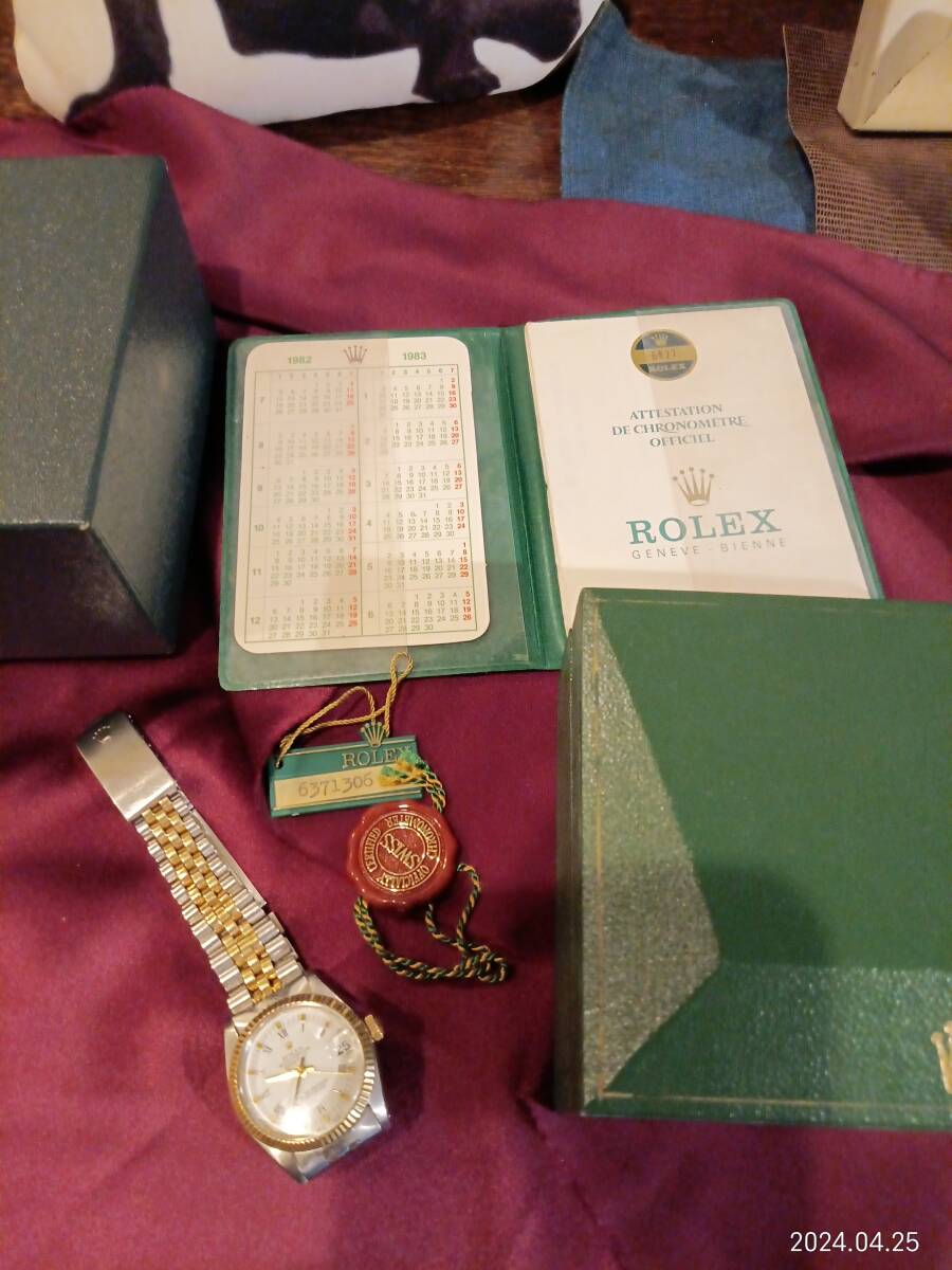 【ROLEX】 腕時計１８K/SS　デイトジャスト　自動巻き　ボーイズサイズ　_画像2