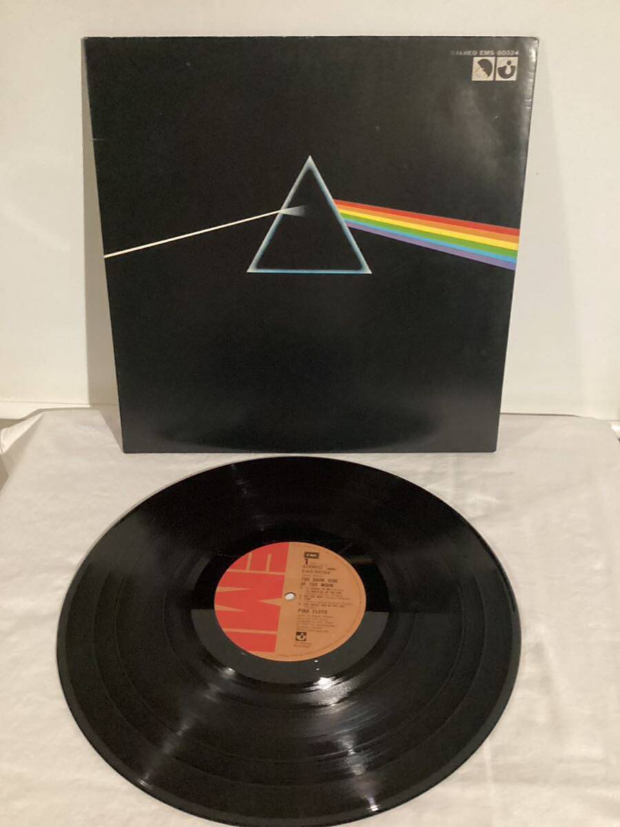 視聴確認済み　Pink Floyd 　ピンク・フロイド　THE　DARK SIDE OF THEMOON　LP　パンフレット付　レコード　EMI　_画像1