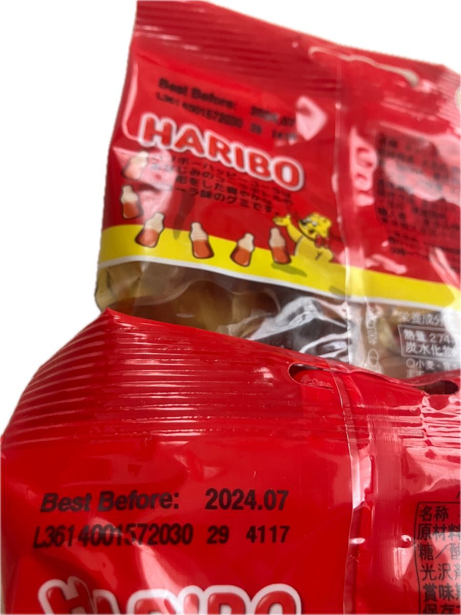 ハリボー　HARIBO  80g  セット売り　コーラ　ゴールドベア　グミ　合成着色料不要　ハードグミ　フルーツ