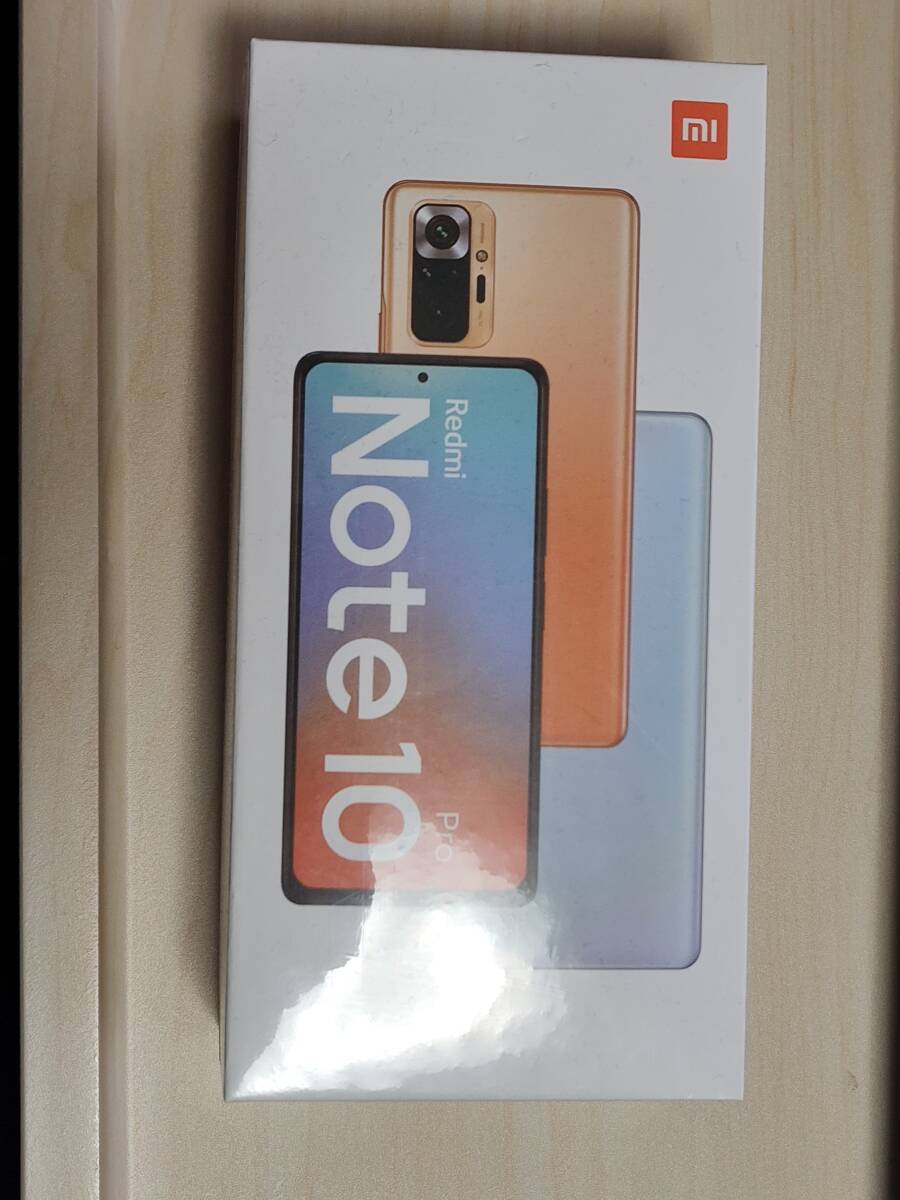 【未開封/新品】Xiaomi Redmi Note 10 Pro 6.67インチ メモリー6GB ストレージ128GB オニキスグレー SIMフリーの画像1