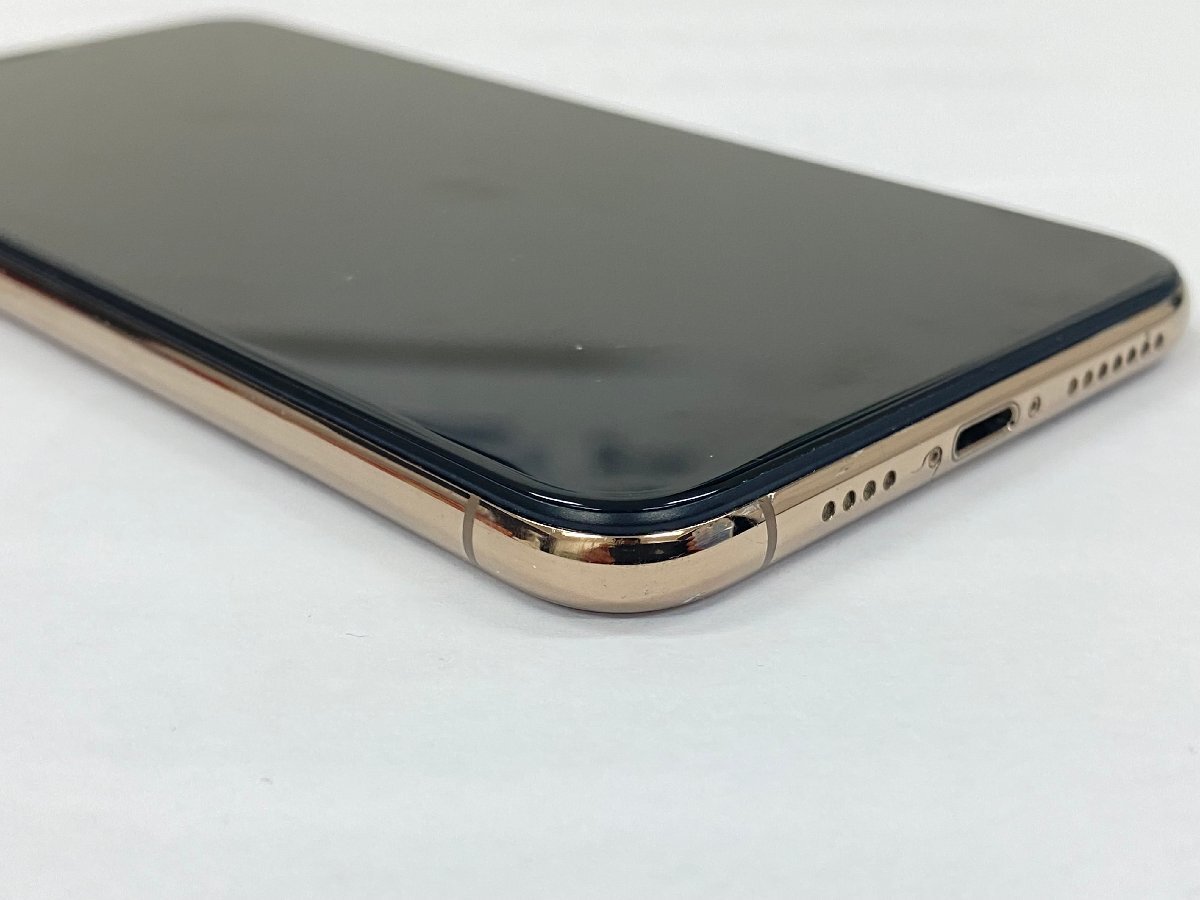 ジャンク品 SIMフリー iPhoneXS Max 64GB ゴールド ネットワーク利用制限：○ バッテリー：88％ 本体のみ 背面割れ 管理番号11-15の画像8