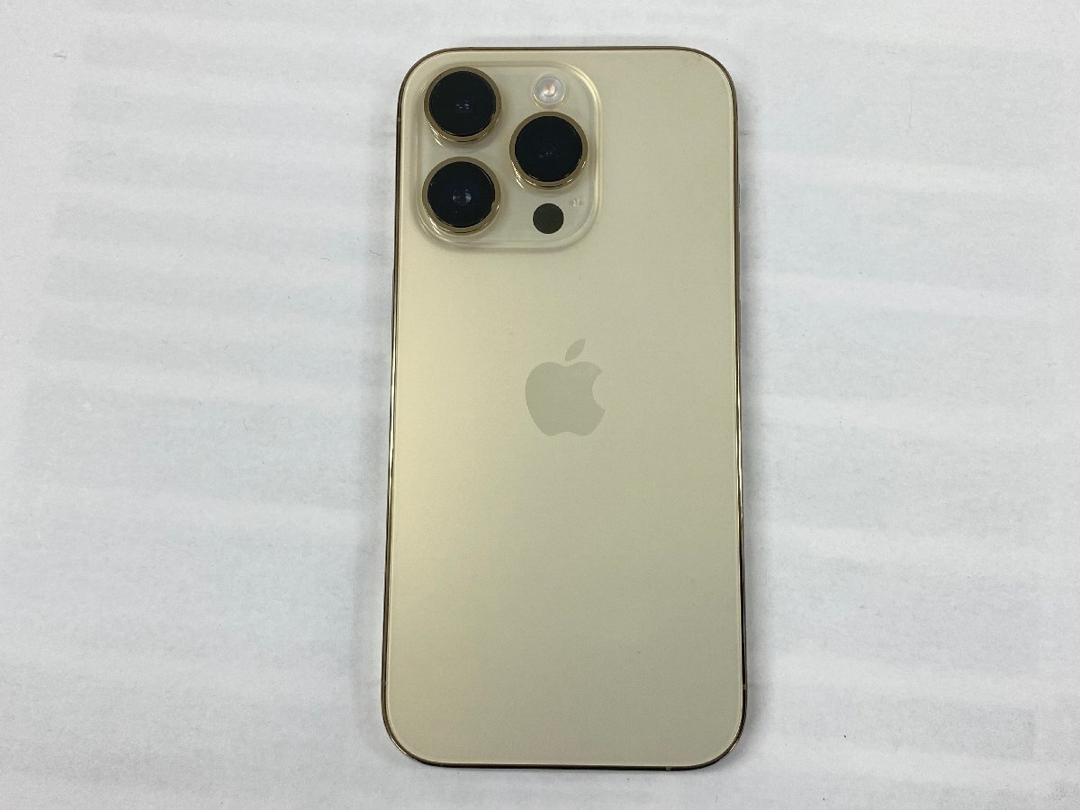 超美品 SIMフリー iPhone14 Pro 256GB ゴールド バッテリー：100％ 充電回数：27回 本体のみ 管理番号：4-8【安心保証】の画像10