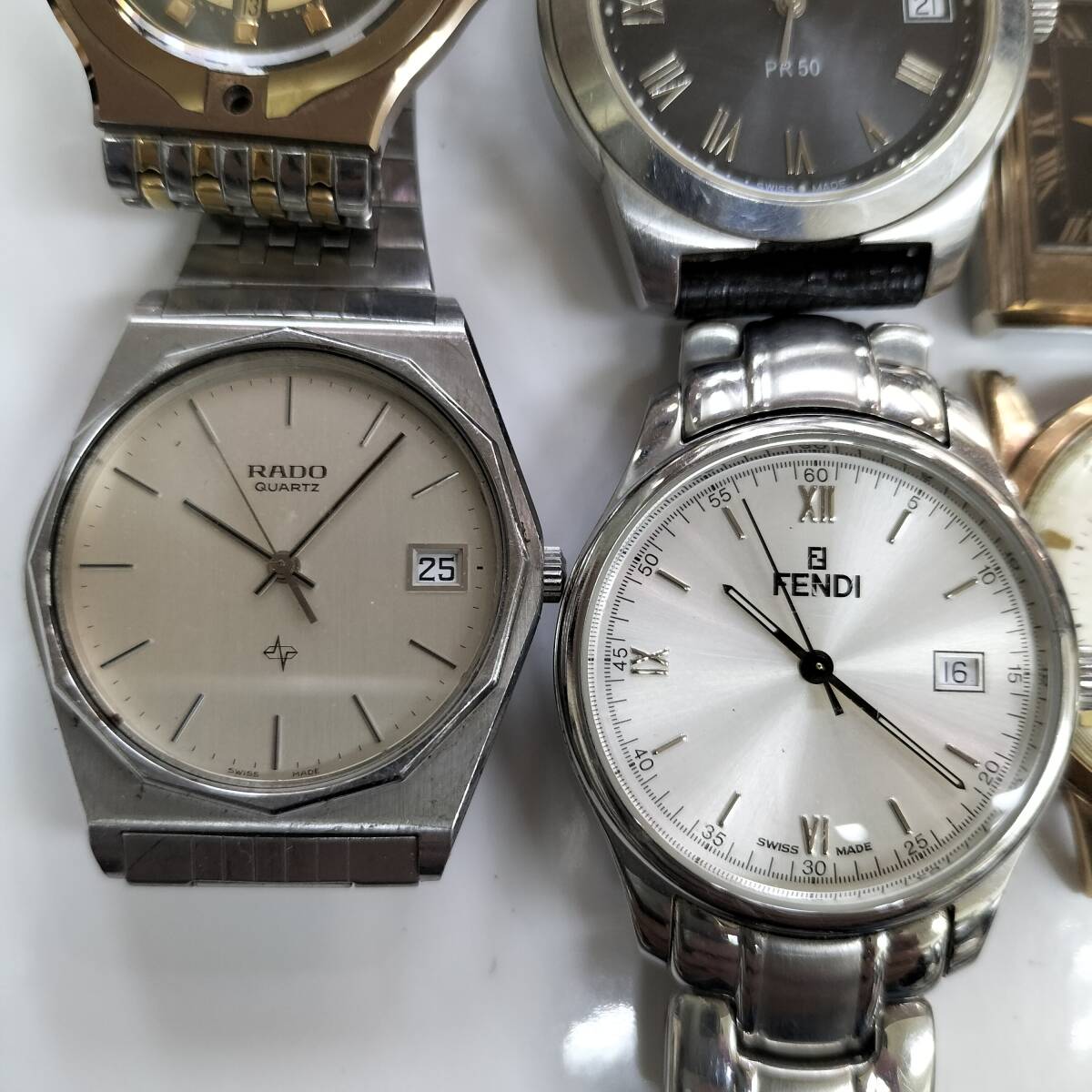 （中古/ジャンク品）タグホイヤー・RADO・Waltham・MOERIS・TISSOT・Fendi・クオーツ、機械式など、まとめての画像3