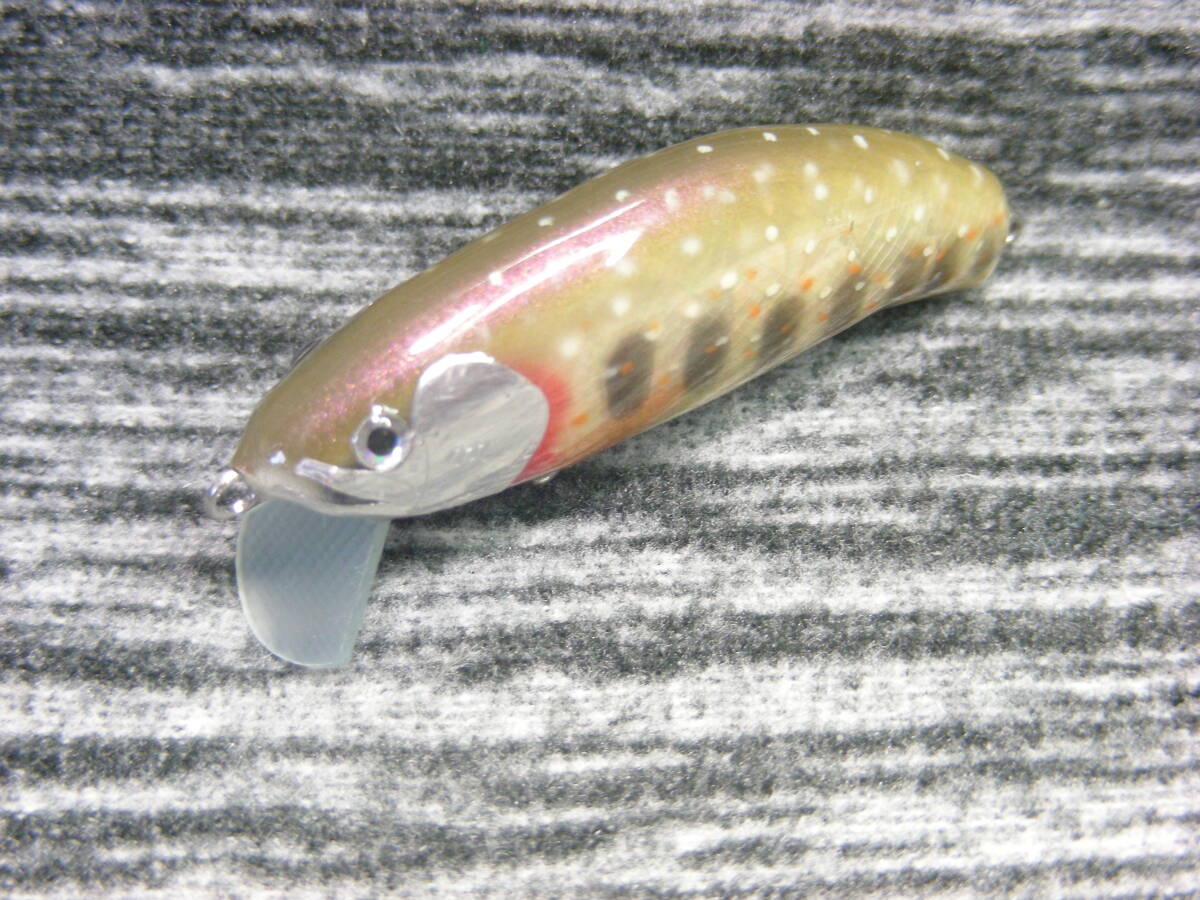 SH59 貝貼り岩魚50s4.7g 阜鵜 ハンドメイドミノーの画像1