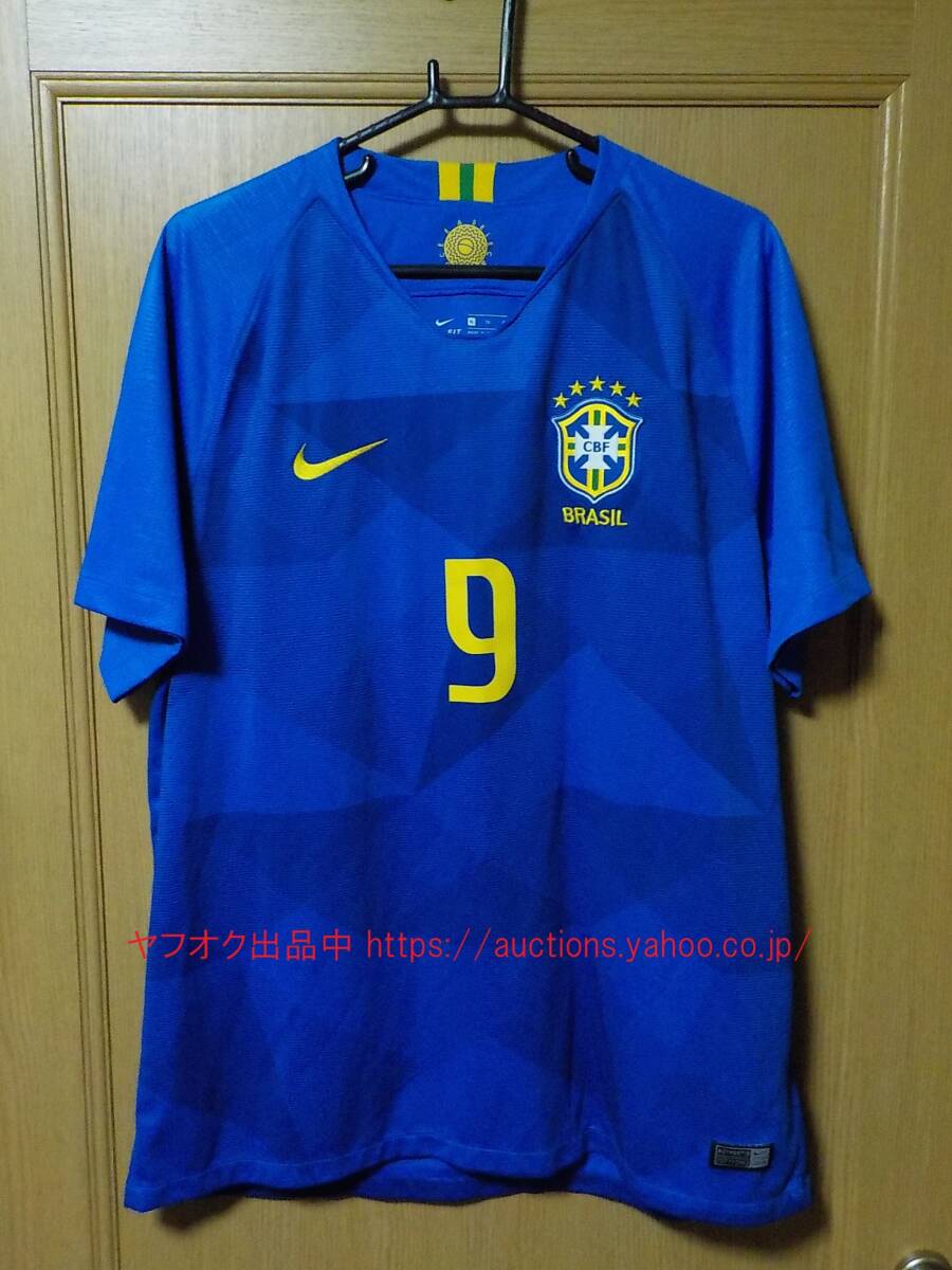 893855-453NIKE ブラジル代表 2018/2019 ジェズス アウェイ半袖 893855-453NIKE ブラジル代表 2018/2019 ジェズス アウェイ半袖