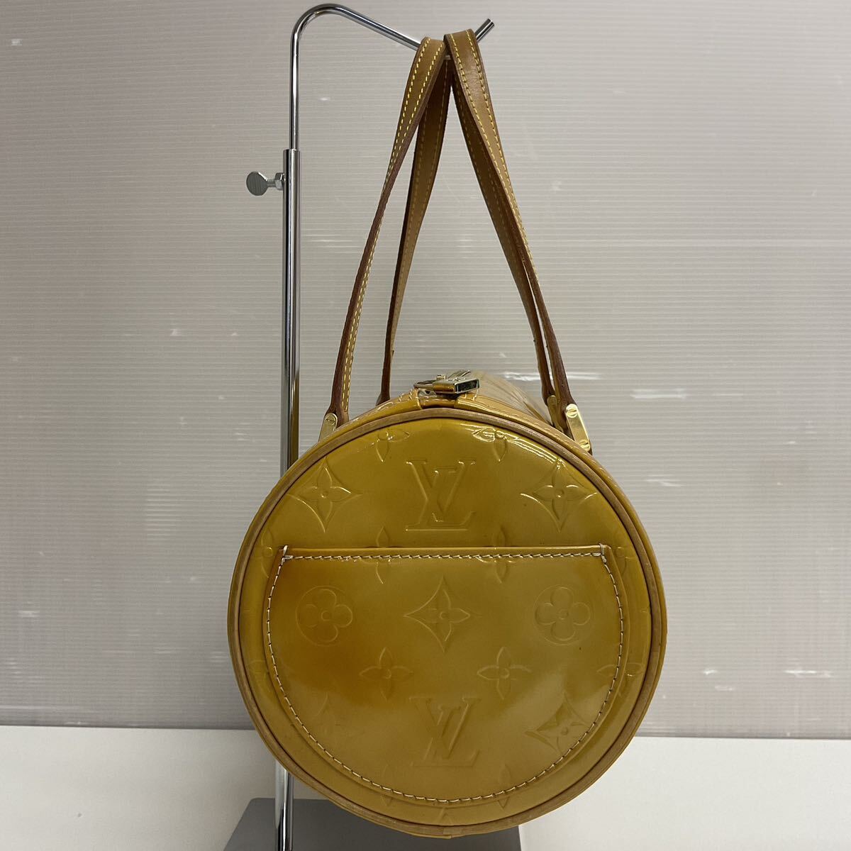 営MK32-100Y LOUIS VUITTON ルイヴィトン ヴェルニ パピヨン ハンドバッグ バッグ モノグラム シリアルナンバーVI1010の画像4