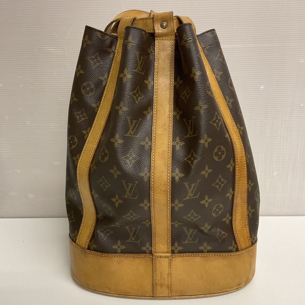 営YY36-100Y LOUIS VUITTON ルイヴィトン ランドネPM ショルダーバッグ モノグラム シリアルナンバー AS0927 W約28cm H約36cm D約14cmの画像1