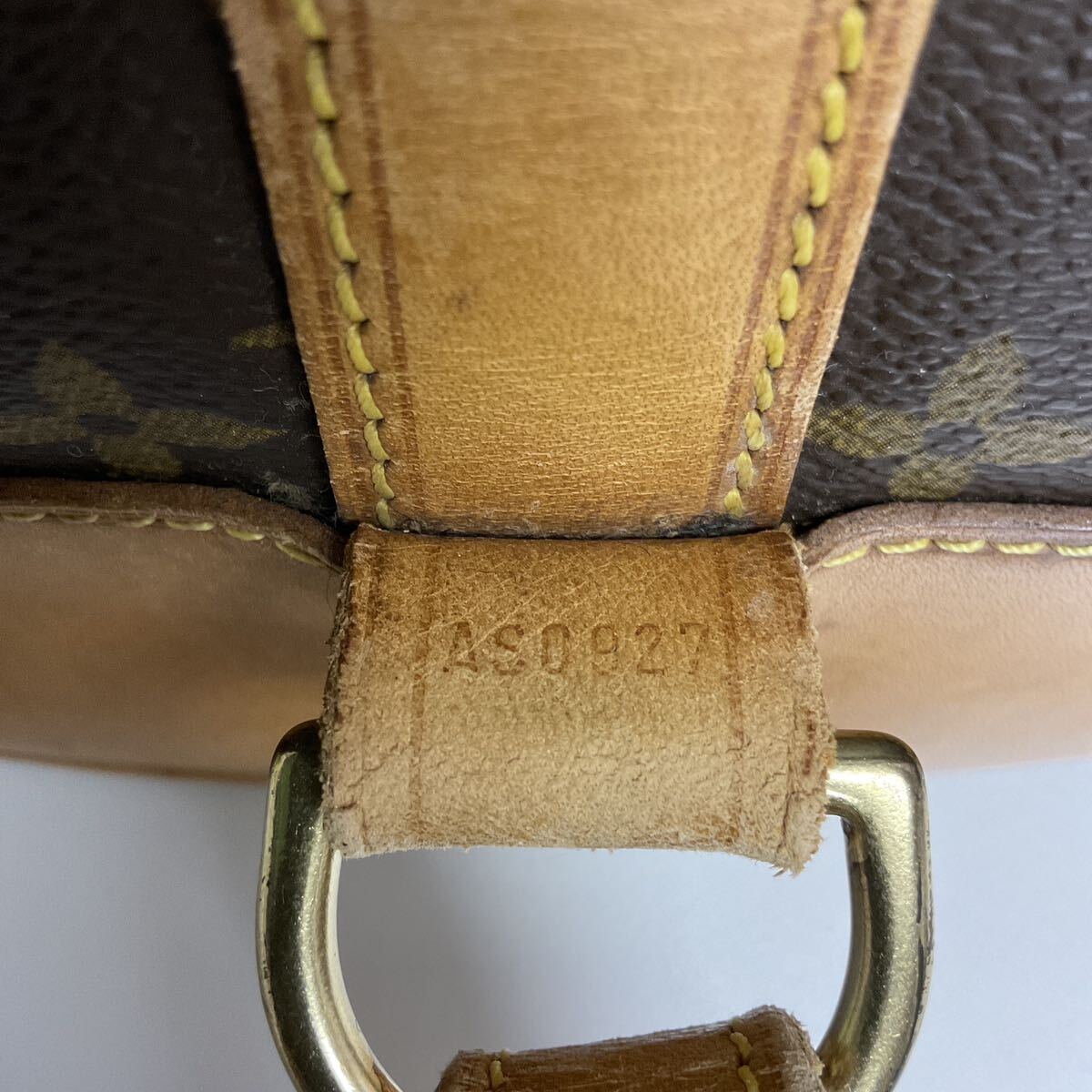 営YY36-100Y LOUIS VUITTON ルイヴィトン ランドネPM ショルダーバッグ モノグラム シリアルナンバー AS0927 W約28cm H約36cm D約14cmの画像7