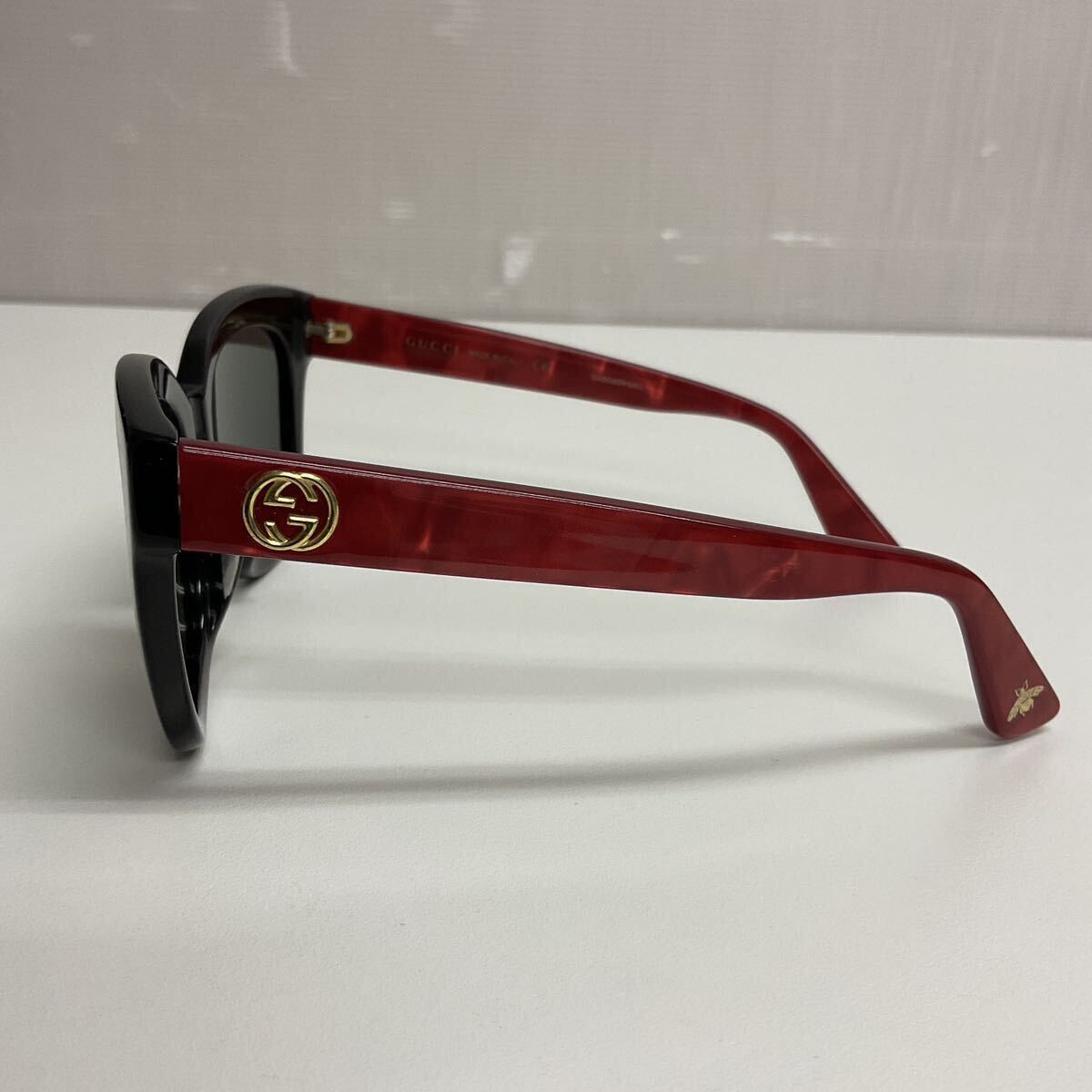 営YY39-60Y GUCCI グッチ ミラーサングラス GG0029SA 008 52□20-145 GGロゴ タイガー ケース有の画像7