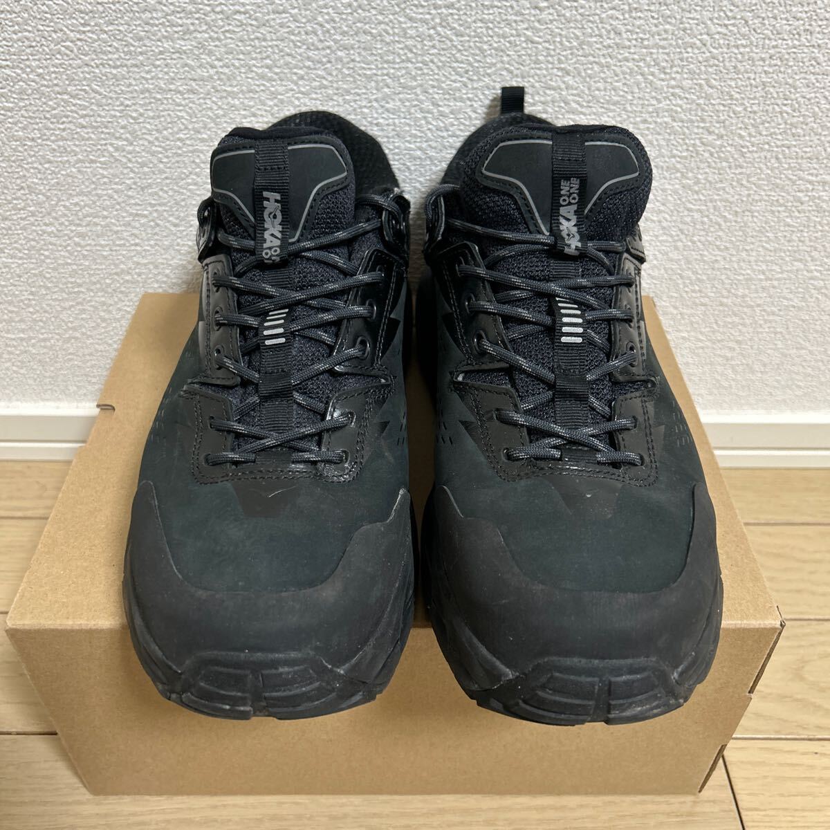 HOKA ONE ONE ホカオネオネ 1118586 KAHA LOW GTX ローカット スニーカー ブラック 28cm US10 GORE-TEX ゴアテックス_画像2