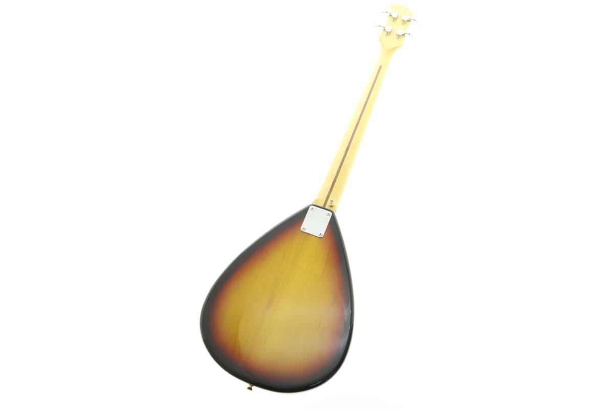 VMPD6-34-69 FERNANDES フェルナンデス エレキベース 琵琶ベース ベース 弦楽器 全長約111cm ソフトケース付き 音出し未確認 ジャンクの画像3