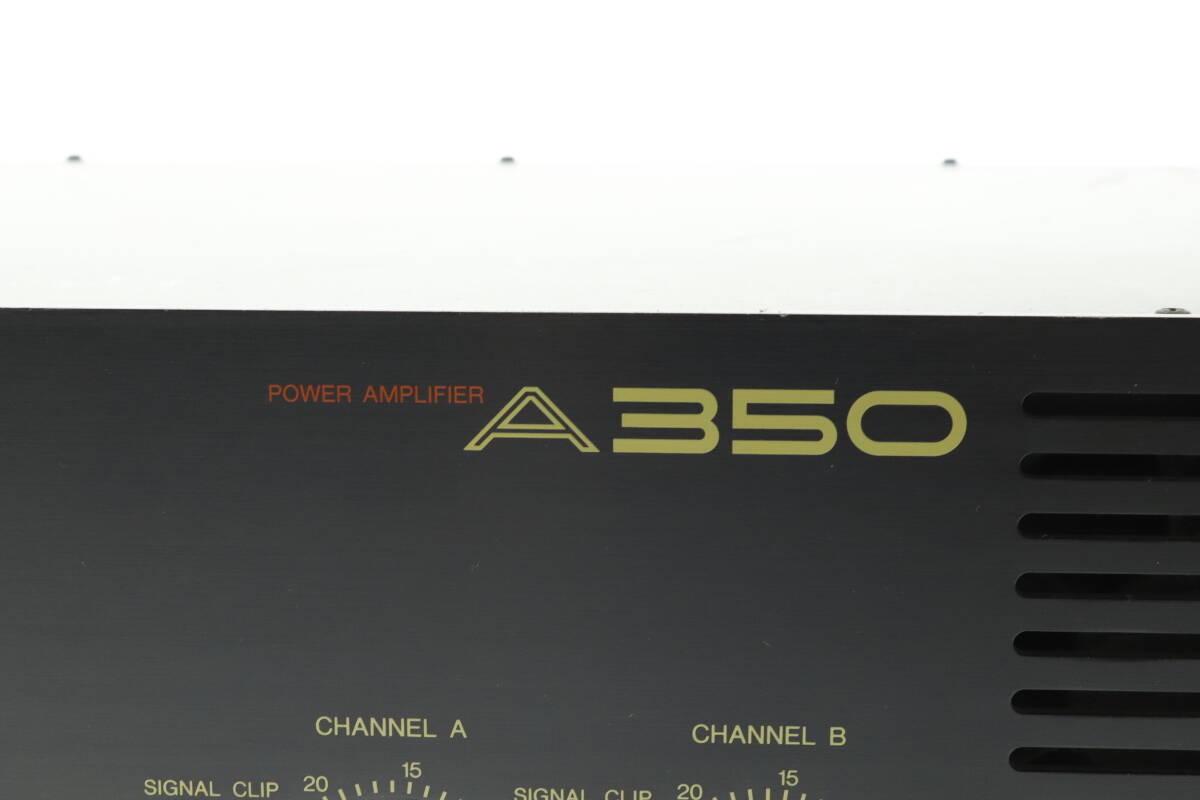VMPD6-44-4 YAMAHA ヤマハ パワーアンプ MODEL A350 POWER AMPLIFIER アンプ オーディオ機器 音響機器 通電確認済み ジャンク_画像5