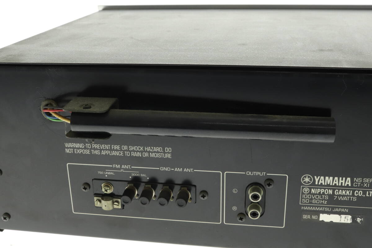VMPD6-315-19 YAMAHA ヤマハ チューナー CT-X1 STEREO TUNER AM/FM NFB PLL MPX オーディオ機器 音響機器 通電確認済み ジャンクの画像4