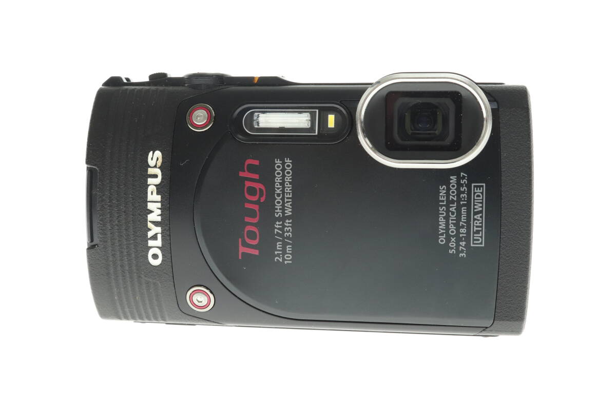 VMPD6-315-12 OLYMPUS オリンパス デジカメ TG-850 Tough コンパクトデジタルカメラ ブラック 付属品付き 動作未確認 ジャンク_画像1