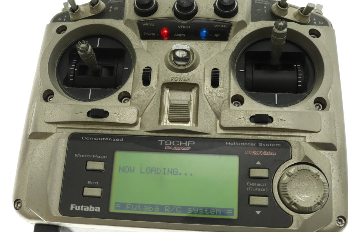 VMPD6-34-65 直接引取限定 HIROBO ラジコン Shuttle SCEADU Evolution ヘリコプター FUTABA T9CHP 等 付属品付き 動作未確認 ジャンクの画像9