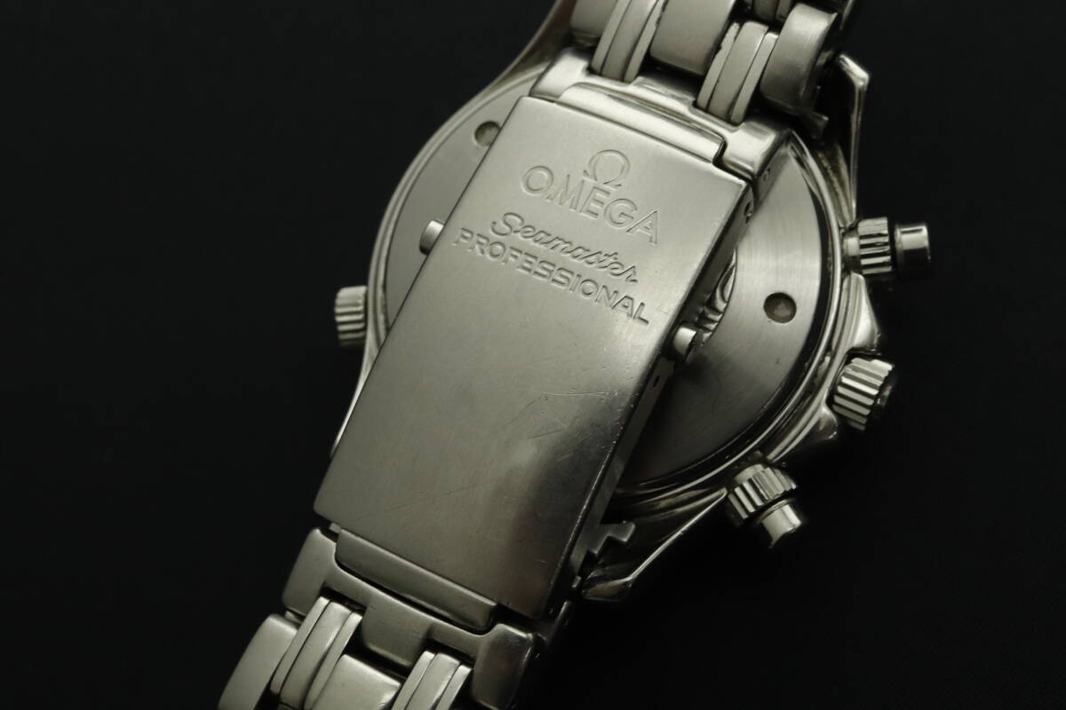 LVSP6-4-37 7T044-7 OMEGA オメガ 腕時計 シーマスター プロフェッショナル 300m デイト 自動巻き 約196g メンズ シルバー ジャンクの画像8