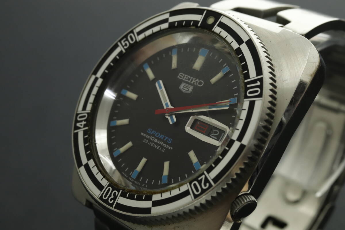 LVSP6-4-63 7T044-33 SEIKO セイコー 腕時計 7S36-0070 5 ファイブスポーツ デイデイト 自動巻き 約124g メンズ シルバー 動作品 中古の画像1