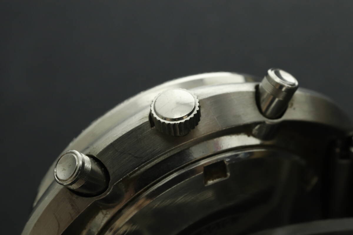LVSP6-4-49 7T044-19 SEIKO セイコー 腕時計 6138-0010 ファイブスポーツ スピードタイマー 自動巻き 約121g メンズ シルバー 動作品 中古の画像4