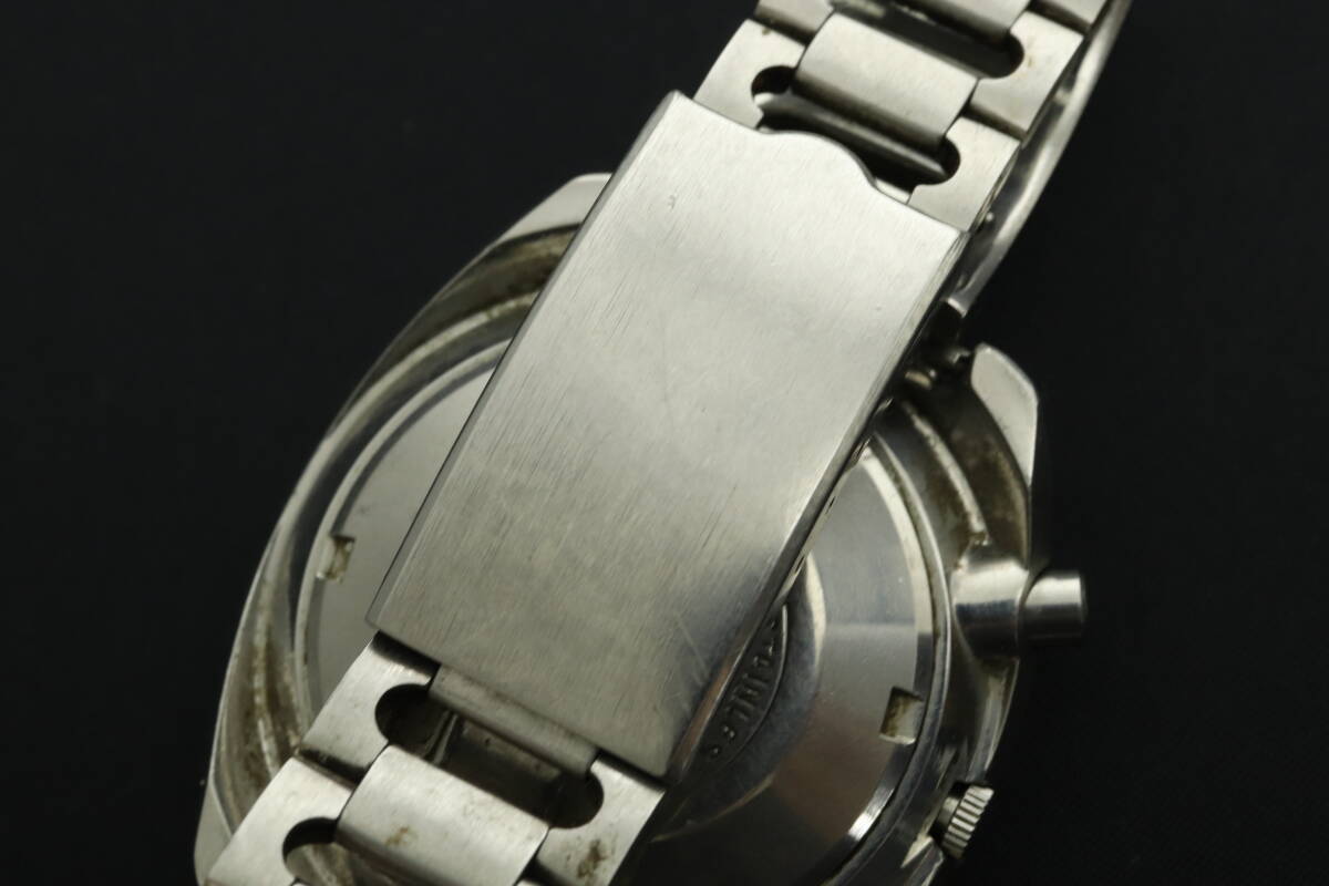 LVSP6-4-73 7T044-43 SEIKO セイコー 腕時計 6139-7012 ファイブスポーツ スピードタイマー 自動巻き 約106g メンズ シルバー ジャンクの画像8