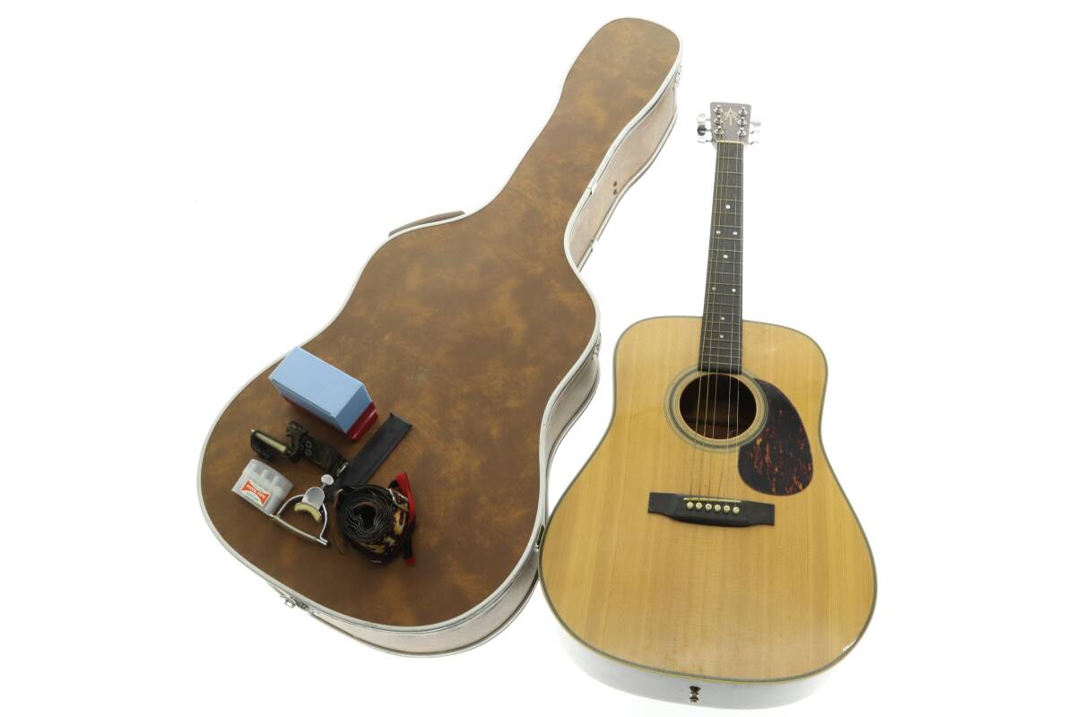 VMPD6-44-40 Yairi ヤイリ アコースティックギター アコギ ギター 弦楽器 楽器 ブラウン 木目 全長約103cm ハードケース付き 中古の画像1