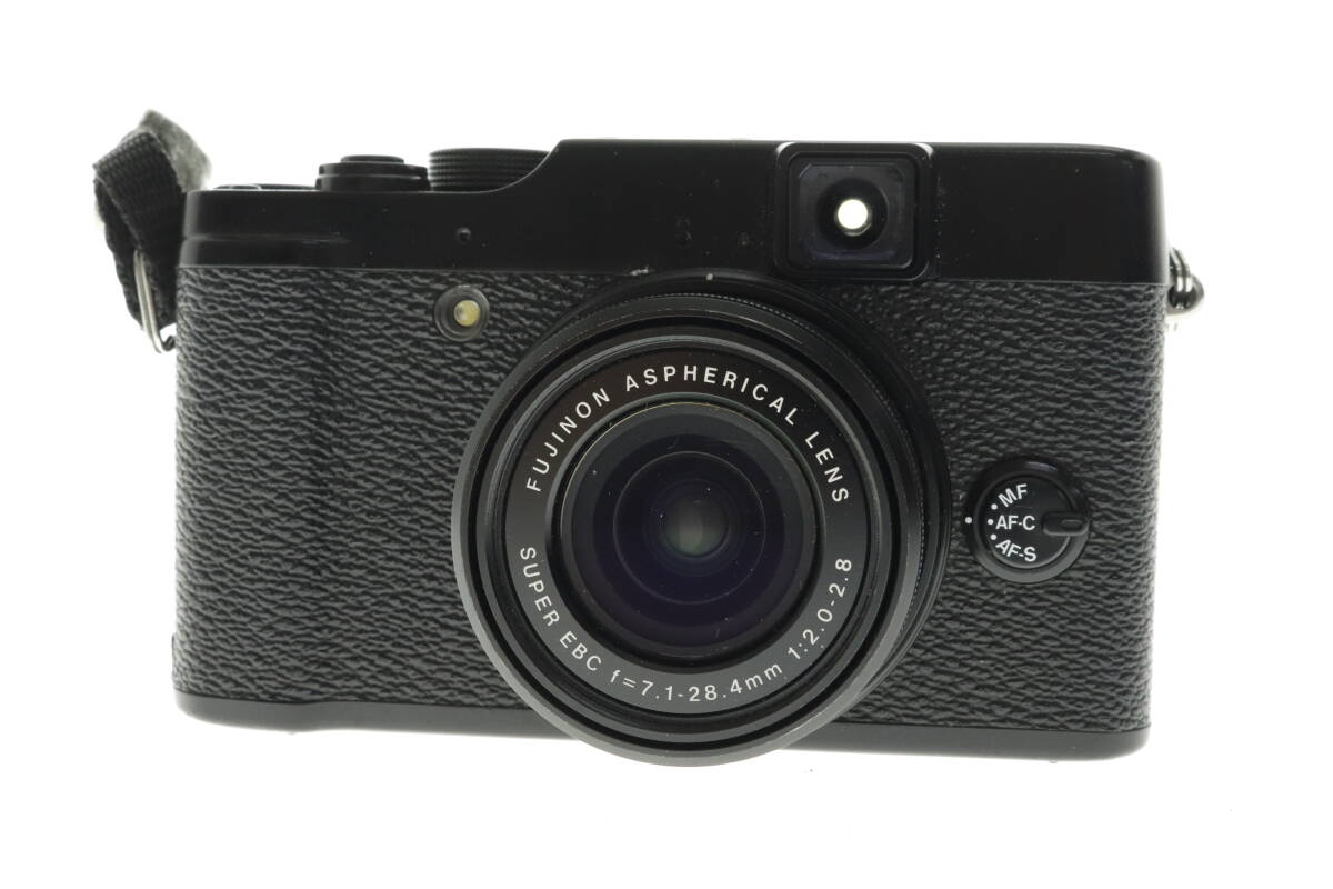 VMPD6-414-22 FUJIFILM 富士フィルム コンパクトデジタルカメラ X10 SUPER EBC f=7.1-28.4mm 1:2.0-2.8 付属品付き 通電確認済み ジャンク_画像1