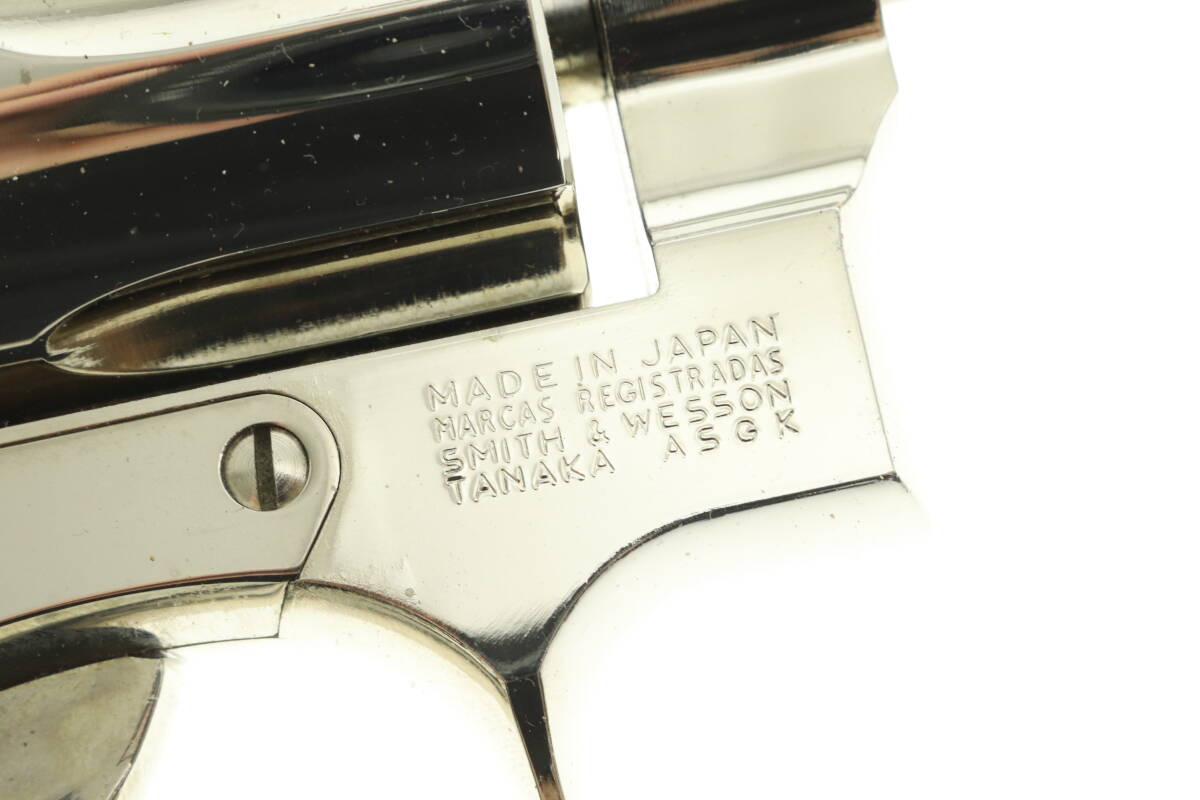 VMPD6-414-4 TANAKA WORKS タナカワークス エアガン M10 Smith&Wesson Nickel Model ASGK刻印有 箱付き 動作未確認 ジャンク_画像4