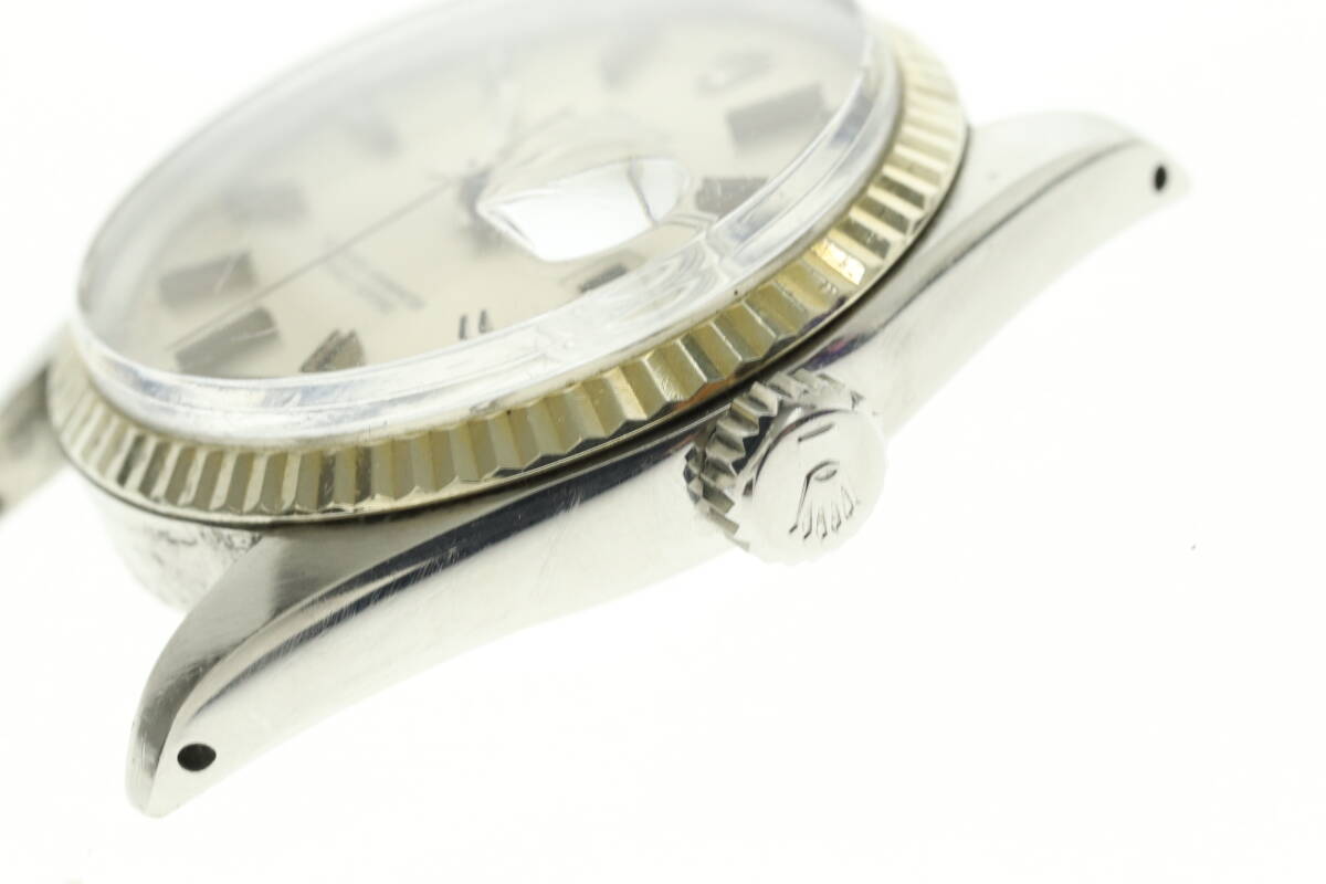 VMPD6-45-3 ROLEX ロレックス 腕時計 16014 オイスターパーペチュアル デイトジャスト ブレス付 57番台 7桁 約105g メンズ シルバー 動作品の画像5